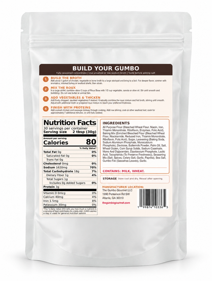 Gumbo Starter Roux Base- For Chef's and Foodservice Operators